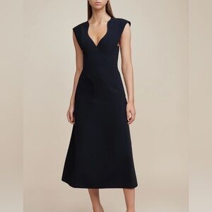NWT Acler Harwood Midi Dress in Black. Size US 2 XXS AU6